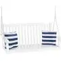 Best Choice Products 48in 3-Seater Hanging Porch Swing Acacia Wood Curved Back Bench Outdoor Patio Conversation Furniture for Yard, Patio, Deck w/Mounting Chains – White