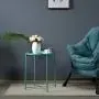 HollyHOME Tray Metal End Table, Sofa Table Small Round Side Tables, Anti-Rust and Waterproof Outdoor & Indoor Snack Table, Accent Coffee Table,(H) 20.28'' x(D) 16.38'', Blue HollyHOME Tray Metal End Table, Sofa Table Small Round Side Tables, Anti-Rust and Waterproof Outdoor & Indoor Snack Table, Accent Coffee Table,(H) 20.28'' x(D) 16.38'', Blue