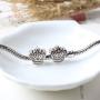 Mystart 50 Pieces King Crown Alloy Beads Big Hole Loose Beads Bracelet DIY Jewelry Findings