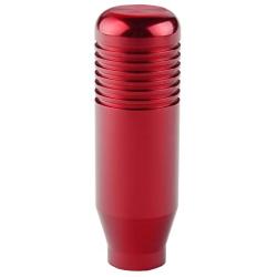 Dewhel JDM MT 5 6 Speed Aluminum Manual Short Throw Shift Gear Knob M10 x 1.5 Screw On For Honda Acura (Red)