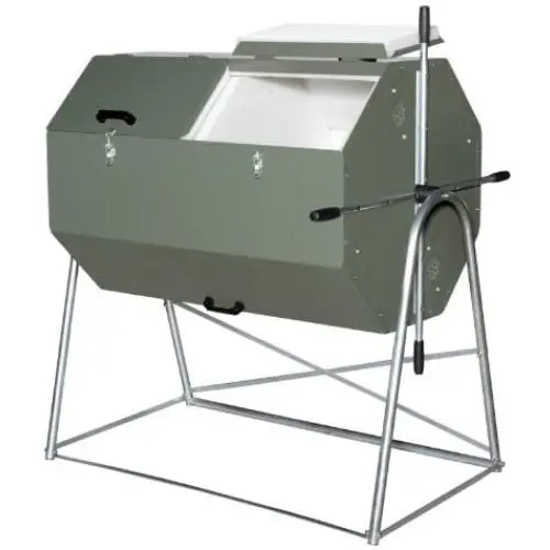 Jora JK 400 Compost Tumbler - Holds up to 106 Gallons, Made with Galvanized and Powder-Coated Steel for The Best composting Experience. Durable Insulated Dual Chamber composter Jora JK 400 Compost Tumbler - Holds up to 106 Gallons, Made with Galvanized and Powder-Coated Steel for The Best composting Experience. Durable Insulated Dual Chamber composter