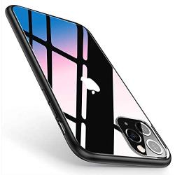 TORRAS Diamonds Clear Compatible for iPhone 11 Pro Case, Slim Fit Thin Shockproof Hard PC Back & Soft TPU Bumper Cover Compatible for iPhone 11 Pro Cases, Matte Black