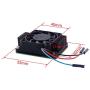 GeeekPi Aluminum Alloy Heatsink with PWM Fan for Raspberry Pi Compute Module 4, Passive Cooling Radiator with Speed Control Fan for Raspberry Pi CM4 Motherboard