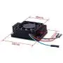 GeeekPi Aluminum Alloy Heatsink with PWM Fan for Raspberry Pi Compute Module 4, Passive Cooling Radiator with Speed Control Fan for Raspberry Pi CM4 Motherboard GeeekPi Aluminum Alloy Heatsink with PWM Fan for Raspberry Pi Compute Module 4, Passive Cooling Radiator with Speed Control Fan for Raspberry Pi CM4 Motherboard
