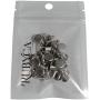 Round Flat Head Chicago Screws Buttons for Leather Crafting, 1/4 Inches (6mm) Repair Screw Post Fastener, Metal Nail Rivet Studs, Silver, 50 Sets, Diameter 3/8 Inches (10mm)