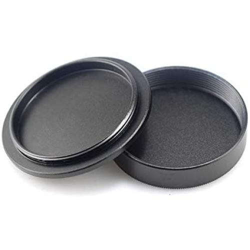 Camera Body and Rear Lens caps,Compatible with M42 (42mm) Screw Mount Camera Rear Lens and Body Cap Cover Set,（Material: Metal Space Aluminum）