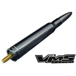 VMS RACING 50 Cal Caliber GUNMETAL GUNMETAL TIP BULLET ANTENNA in Heavy Gauge Billet Aluminum Short Compatible with Ford F150 F-150 97 98 99 00 01 02 03 04 05 06 07 08 09 10 11 12 13 14 15 16 17 18 19