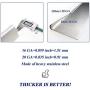 Utheer 7540 7539 Grill Parts Flavor Bars 24.5 Inch for Weber Genesis 300 Series E-310 E-320 S-310 S-320 ESP-310 ESP-320 EP/CEP-310 & 320 (with Side Control), 16 GA Stainless Steel Heat Plate