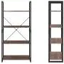 Homfa Bookshelf Rack 4 Tier Vintage Bookcase Shelf Storage Organizer Modern Wood Look Accent Metal Frame Furniture Home Office Homfa Bookshelf Rack 4 Tier Vintage Bookcase Shelf Storage Organizer Modern Wood Look Accent Metal Frame Furniture Home Office