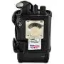 Turtleback Case Made for Unication G1 Voice Pager Fire Radio Phone Black Leather Fitted Case with Heavy Duty Ratcheting Removable Metal Belt Clip