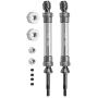 keyren Rear Drive Shaft RC Truck Drive Shaft, 2pcs SLA031 Upgrade Parts CVD Transmission Axle, Metal for Traxxas Slash 4X4 1/10 Truck RC Car(SLA031T Titanium Gray)