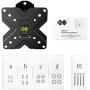 USX MOUNT TV Wall Mount Monitor Mount Bracket with Adjustable Tilt Swivel for 10inch to 26inch LED LCD OLED TVs and Monitors - VESA Size Up to 100x100mm and Weight Capacity Up to 22lbs-XMS002