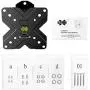 USX MOUNT TV Wall Mount Monitor Mount Bracket with Adjustable Tilt Swivel for 10inch to 26inch LED LCD OLED TVs and Monitors - VESA Size Up to 100x100mm and Weight Capacity Up to 22lbs-XMS002 USX MOUNT TV Wall Mount Monitor Mount Bracket with Adjustable Tilt Swivel for 10inch to 26inch LED LCD OLED TVs and Monitors - VESA Size Up to 100x100mm and Weight Capacity Up to 22lbs-XMS002