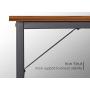 CubiCubi L Shape Computer Desk with Storage Shelf Study Writing Table for Home Office, Modern Simple Style PC Desk, Black Metal Frame, Espresso