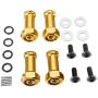 LoveinDIY 12mm Wheel Hub Hex Adaptor Extension for 1/14 RC Car Wltoys 144001 Part Accs - Golden, 12mm