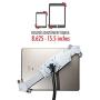 CTA Digital: Heavy-Duty Height-Adjustable Rotating Tablet Stand with Gooseneck, Locking Wheels, Fits 10.2-Inch (7th & 8th Gen.), iPad Air 3, 12.9-Inch iPad Pro & More, Silver, Universal (PAD-HFS)