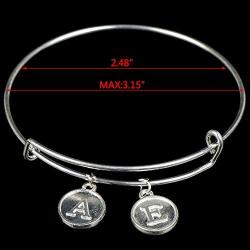 75Pcs Expandable Bangle Bracelet Adjustable Bracelets Blank Wire Bangle for Women DIY Jewelry Making, Silver