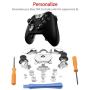 18-in-1 Replaceable Parts Xbox One Elite Controller Accessories Set Controller Parts Compatible Replaceable Sets for Xbox One Elite(Silver)