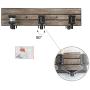 LOG BARN Vanity Lights, Bathroom Fixtures in Rustic Wood and Oil Rubbed Metal Finish, Farmhouse Wall Sconces with Adjustable Sockets Over Mirrors