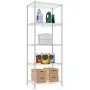 Home Basics None 5 Tier Steel Wire Shelf Heavy Duty Storage Organizer Shelving Unit Utility Rack for Home, Garage, Kitchen, Basement & Office, White Home Basics None 5 Tier Steel Wire Shelf Heavy Duty Storage Organizer Shelving Unit Utility Rack for Home, Garage, Kitchen, Basement & Office, White