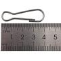 Gubar 50PCS - 1.58 inch（40mm） Upgrade Metal Spring Hooks, Flag Pole Clip Snaps Hook, 304 Stainless Steel Flagpole Accessories, Lanyard Snap Clip Hooks, Keychain