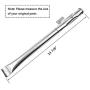 Hisencn BBQ Grill Replacement Pipe Burner and Stainless Steel Heat Plates Tent Sheid Replacement Kit for Home Depot Nexgrill 720-0830H, 720-0830D Gas Grill
