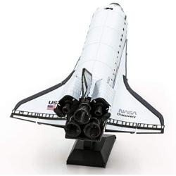 Fascinations Metal Earth Space Shuttle Discovery Color Version 3D Metal Model Kit