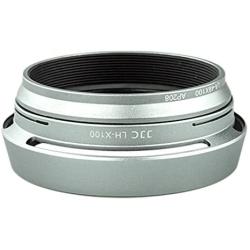 JJC LH-JX100 Silver Metal Lens Hood Adapter Ring for Fujifilm X100 X100S X100T Replace AR-X100