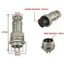 FULARR 6Pcs Premium GX16-4 Pin Aviation Connector Plug Adapter, 5A 16MM Thread Male Female Metal Panel Aviation Wire Connector Kit, with Rubber Protector Cap and Phillips Screwdriver FULARR 6Pcs Premium GX16-4 Pin Aviation Connector Plug Adapter, 5A 16MM Thread Male Female Metal Panel Aviation Wire Connector Kit, with Rubber Protector Cap and Phillips Screwdriver