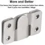 LOUFIMIDON Picture Frame Cleats, Stainless Steel Picture Hanging Cleat, Hanger for Mirror, Photo Shelf and Cabinet(6 Pair, Sliver) LOUFIMIDON Picture Frame Cleats, Stainless Steel Picture Hanging Cleat, Hanger for Mirror, Photo Shelf and Cabinet(6 Pair, Sliver)