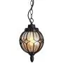 IJ INJUICY Outdoor Hanging Lamp Lantern, Waterproof Pendant Lighting Fixture in Painted Metal with Glass Globe, Exterior Ceiling Light for Porch, Entryway,Restaurant 9.1'' (Black) IJ INJUICY Outdoor Hanging Lamp Lantern, Waterproof Pendant Lighting Fixture in Painted Metal with Glass Globe, Exterior Ceiling Light for Porch, Entryway,Restaurant 9.1'' (Black)
