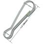 INNETOC 100 Pcs - Metal Spring Hooks 1 1/2'' 38mm Purse Pulis Snap Clip for Lanyard Zipper Pull Id Card (38mm, Nickel)