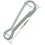 INNETOC 100 Pcs - Metal Spring Hooks 1 1/2'' 38mm Purse Pulis Snap Clip for Lanyard Zipper Pull Id Card (38mm, Nickel) INNETOC 100 Pcs - Metal Spring Hooks 1 1/2'' 38mm Purse Pulis Snap Clip for Lanyard Zipper Pull Id Card (38mm, Nickel)