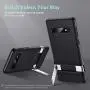 ESR Metal Kickstand Case Compatible with The Samsung Galaxy S10, [Vertical and Horizontal Stand] [Reinforced Drop Protection] Flexible TPU Soft Back for The Samsung Galaxy S10, Matte Black