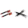 DAPENGNIAO CNC Metal 8mm Rear Absorber Shock with Cap Suitable for 1/5 Hpi Rovan Km Baja 5B 5T 5Sc Rc Car Parts Accessories (Color : Silver)