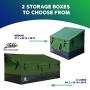 YardStash Outdoor Storage Deck Box XL: Easy Assembly, Portable, Versatile (150 Gallon, 20 Cubic Feet, Green)