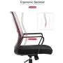 Office Chair Ergonomic Desk Task Chair Mesh Computer Chair Mid-Back Mesh Home Office Swivel Chair Modern Executive Chair with Wheels Armrests Lumbar Support (Grey) Office Chair Ergonomic Desk Task Chair Mesh Computer Chair Mid-Back Mesh Home Office Swivel Chair Modern Executive Chair with Wheels Armrests Lumbar Support (Grey)