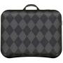LapGear Designer Lap Desk with Phone Holder and Device Ledge - Gray Argyle - Fits up to 15.6 Inch Laptops - Style No. 45438