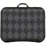 LapGear Designer Lap Desk with Phone Holder and Device Ledge - Gray Argyle - Fits up to 15.6 Inch Laptops - Style No. 45438
