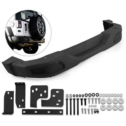 Bestauto Rear Bumper 10th Anniversary Style Rear Bumper Metal Rear Bumper Kit For 2007-2018 Jeep JK Wrangler Rubicon Bestauto Rear Bumper 10th Anniversary Style Rear Bumper Metal Rear Bumper Kit For 2007-2018 Jeep JK Wrangler Rubicon