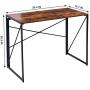 Writing Computer Desk Modern Simple Study Desk Industrial Style Folding Laptop Table for Home Office Notebook Desk Vintage