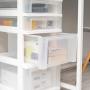 IRIS USA, Inc. MC-322-TOP NEW MINI CHEST, 4 Drawer, White