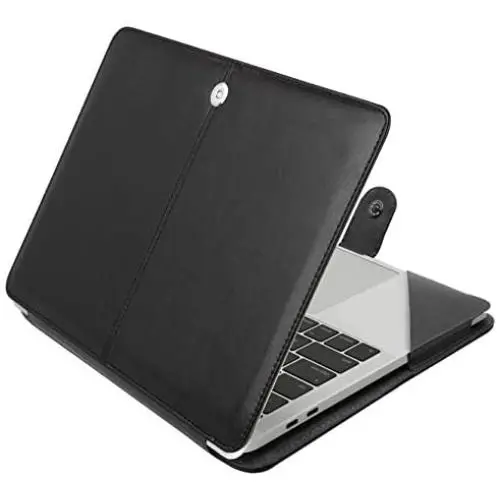 MOSISO Case Compatible with 2020-2018 MacBook Air 13 A2337 M1 A2179 A1932/2020-2016 MacBook Pro 13 A2338 M1 A2251 A2289 A2159 A1989 A1706 A1708, PU Leather Folio Protective Stand Cover, Black MOSISO Case Compatible with 2020-2018 MacBook Air 13 A2337 M1 A2179 A1932/2020-2016 MacBook Pro 13 A2338 M1 A2251 A2289 A2159 A1989 A1706 A1708, PU Leather Folio Protective Stand Cover, Black