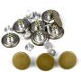 20 Sets Replacement Jeans Buttons, LaZimnInc Metal Button Snap Buttons Replacement Kit with Rivets (0.67inch)