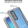 Samsung S20 Case Double Series Military Grade Drop Protection Hybrid Heavy Duty Extreme Protection Clear Sturdy Metal Bumper Case Support Wireless Charging for Samsung S20 6.2'' Gray
