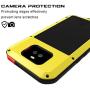Sony Xperia 10 Case,Bpowe Armor Tank Aluminum Metal Gorilla Glass Shockproof Military Heavy Duty Sturdy Protector Cover Hard Case for Sony Xperia 10 (Yellow, Xperia 10)