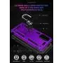 Galaxy S20 FE (6.5 inch) Case, Magnetic Shockproof 360 Degree Rotating Metal Ring Holder for Car Mount with Back Stand Case for Galaxy S20FE - 5G 2020 (Purple)