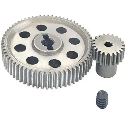 GINIHUIFISH 11184 Metal Spur Differential 64T Main Gear & 11181 21T Motor Gear RC Replacement Part for Redcat Volcano EPX HSP 1/10 Monster Truck Car GINIHUIFISH 11184 Metal Spur Differential 64T Main Gear & 11181 21T Motor Gear RC Replacement Part for Redcat Volcano EPX HSP 1/10 Monster Truck Car