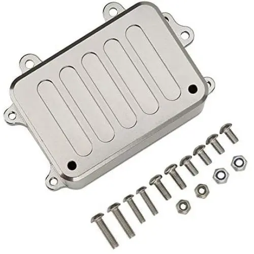 Tbest RC Receiver Box ESC Box, Metal Receiver Box ESC Box Upgrade Parts Fit for SCX10 1/10 RC Crawler Car