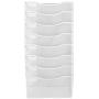 Klickpick Office 8 Sections Hanging Files Wall Mounted Metal Mesh File Document Organizer Magazine Holder Rack Organizer Racks Multipurpose Use to Display Files, Magazine, Newspapers- White